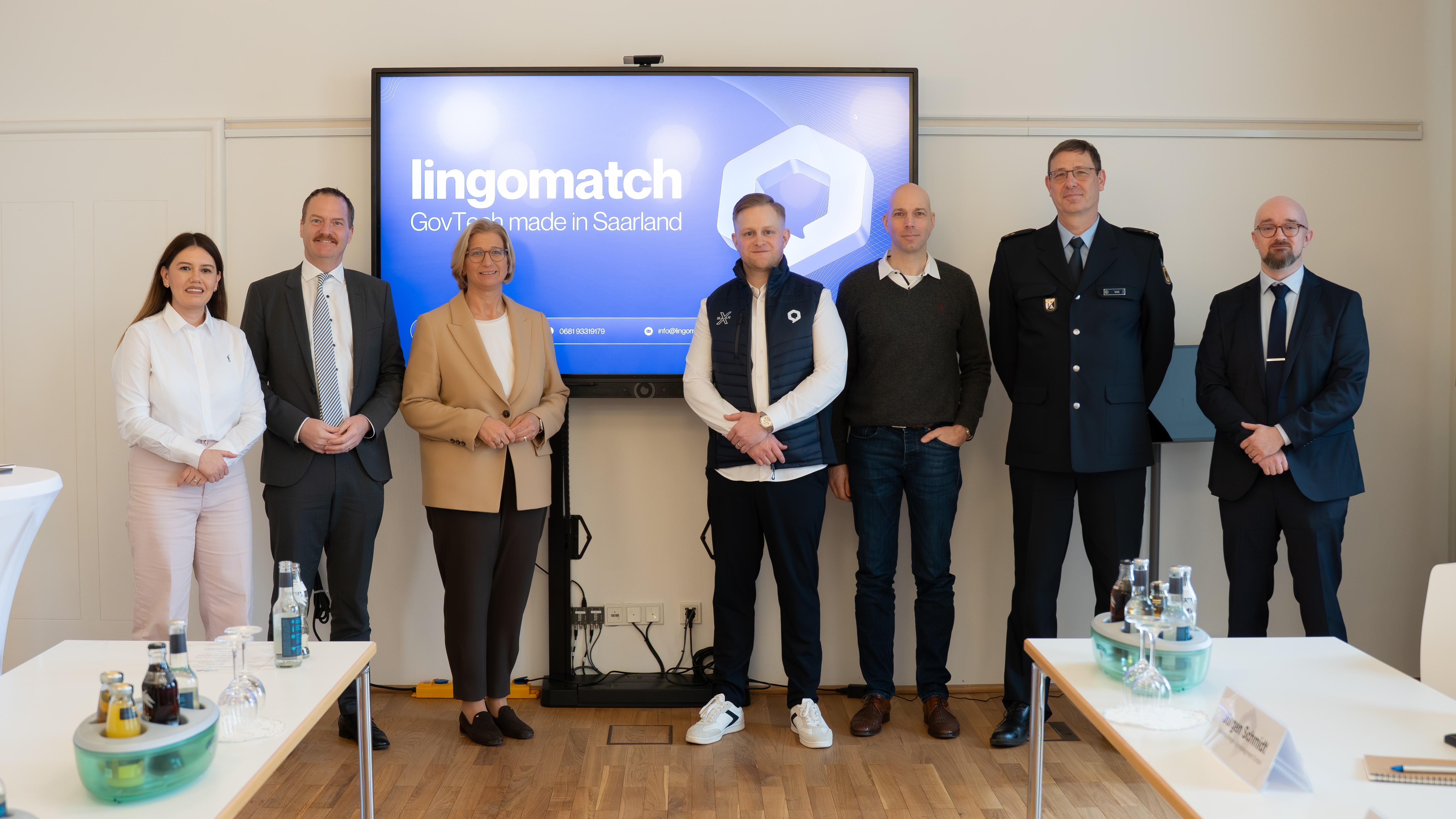 Termin im Schloss Saarbrücken – lingomatch mit Ministerpräsidentin Anke Rehlinger